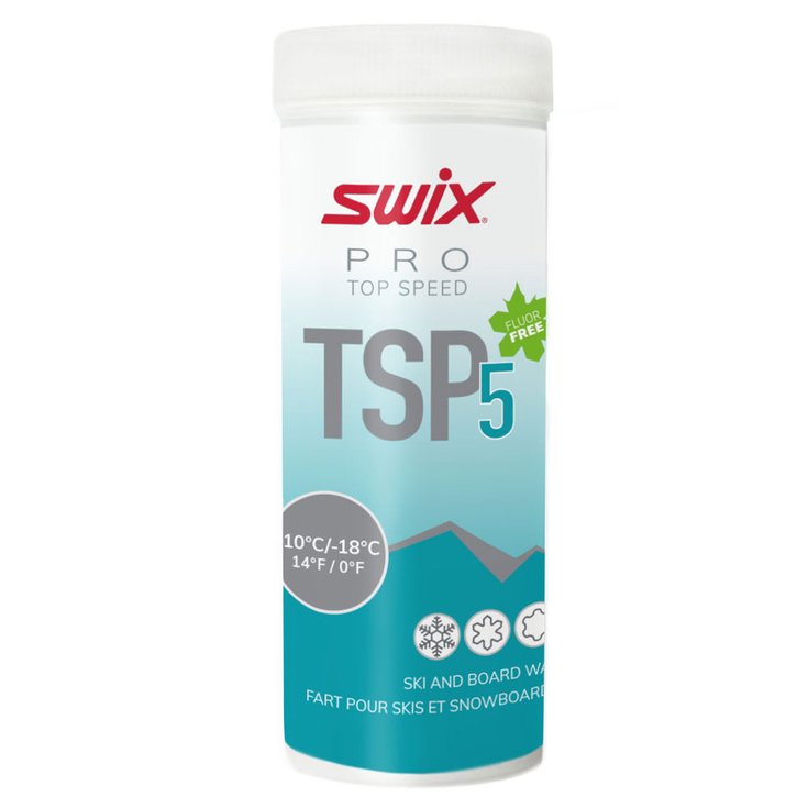 Swix Waxing TSP5 Turquoise -18°C/-10°C 40g Overview