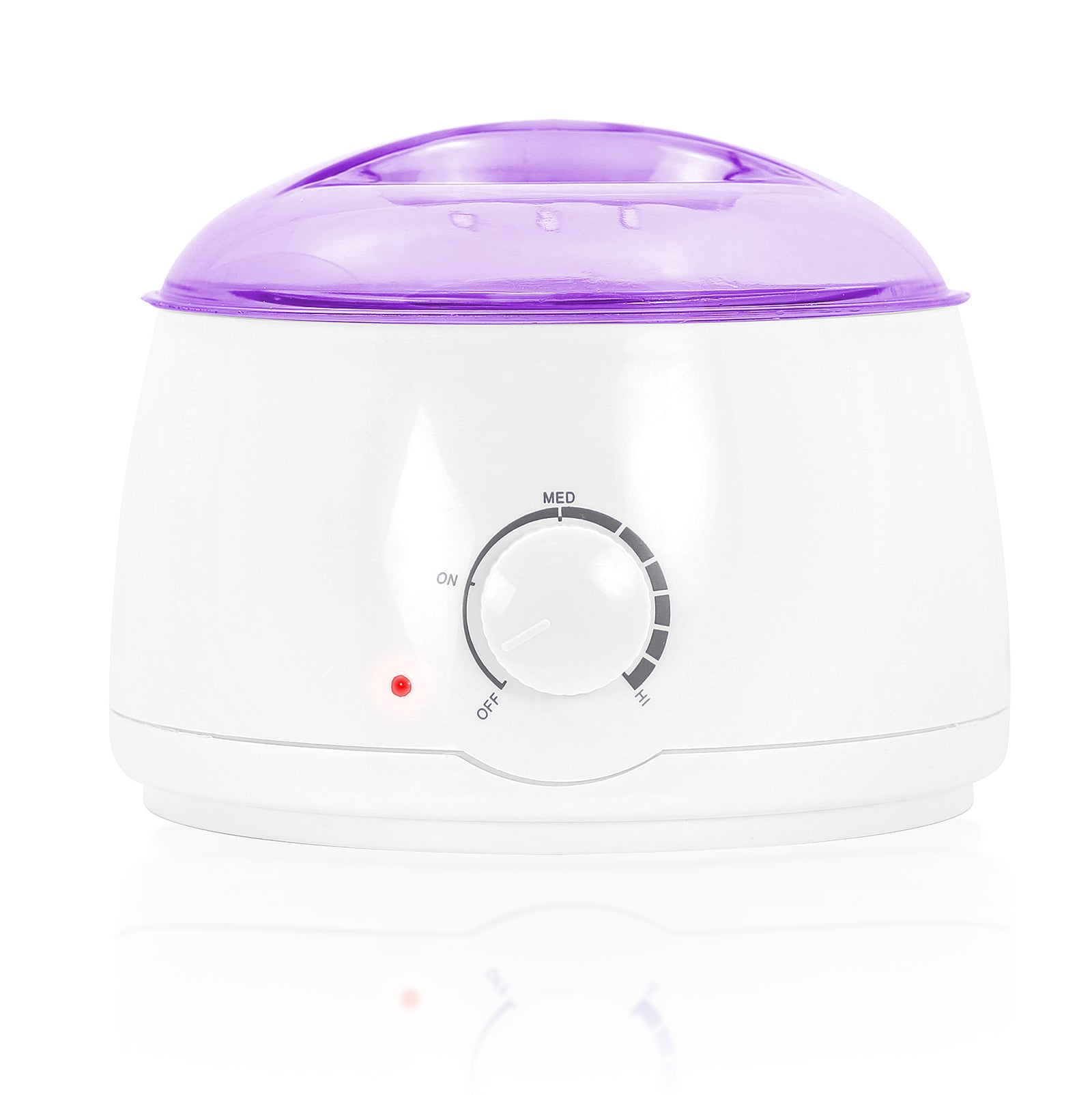 Portable Electric Hot Wax Warmer Machine for Hair Removal – Purple Lid