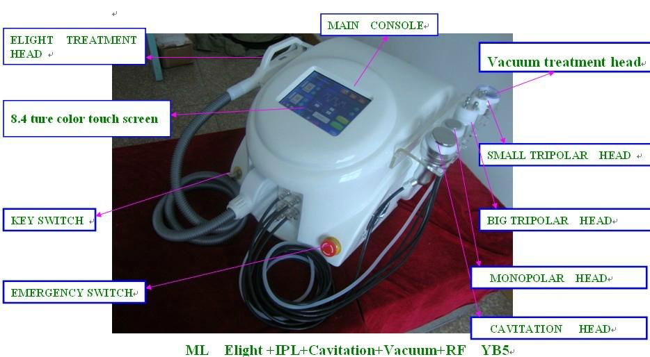 2013 most effective 6 functions elight ipl/rf hair removal machine/home /salon 1