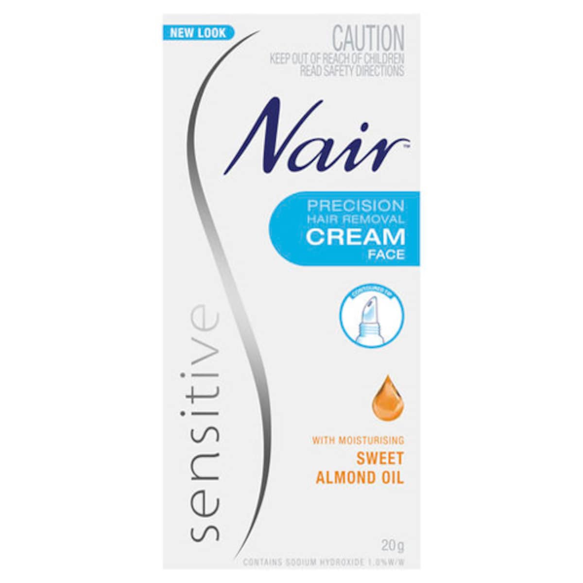 Nair Sensitive Facial Hair Removal Cream 20g