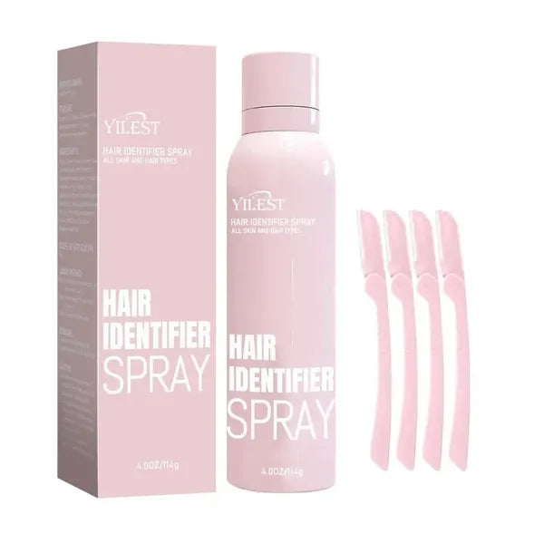 Hair Identifier Spray Dermaplaning Spray Powder 114g For Facial Hair, Moisturizing And Skin Care Dermaplaner Spray For Face Shave