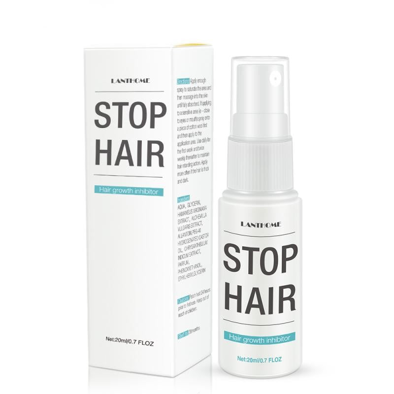 20ml Hair Growth Inhibitor Spray To Prevent Hair Growing Mild Moisturizing Non-Irritating Painless Hair Removal Permanent TXTB1