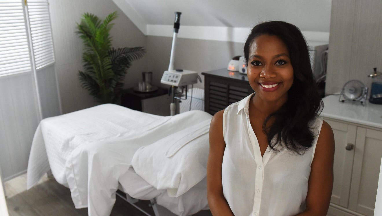 Alicia Frazier, a licensed esthetician, worked in automotive advertising and marketing before deciding to pursue her passion as the owner of Bare Skin Facial and Waxing Studio in Detroit.