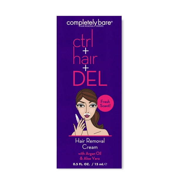 Completely Bare ctrl+hair+DEL Targeted Hair Removal Cream 0.5FL OZ