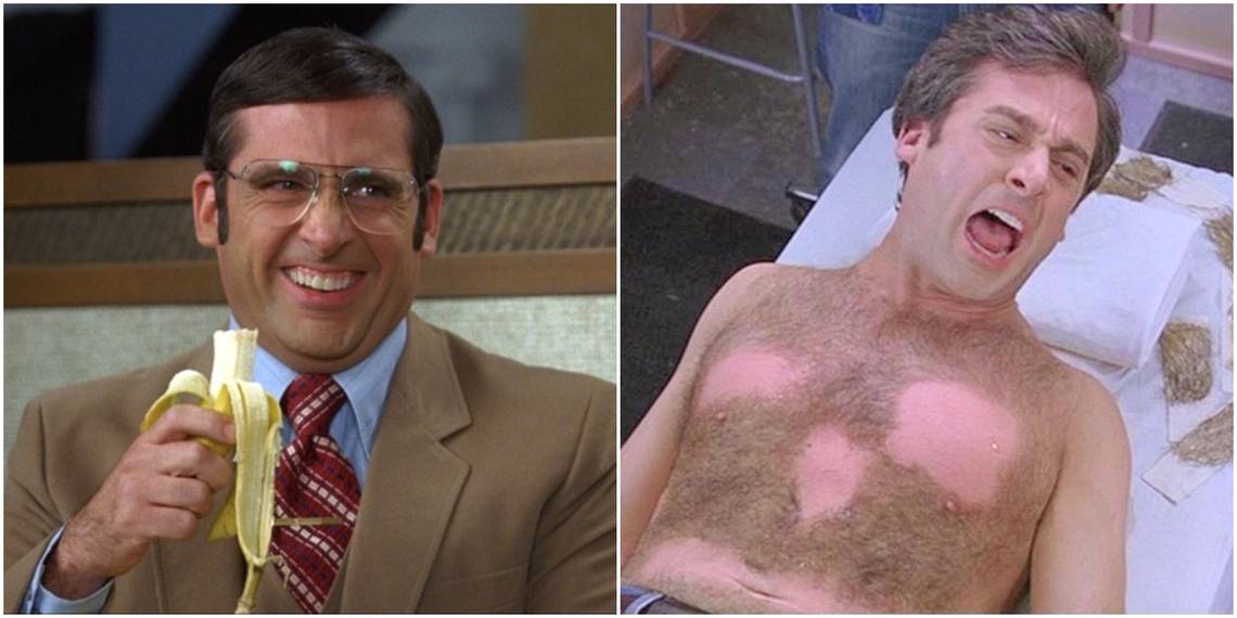 The 40 Year Old Virgin Waxing Scene & 9 Of Steve Carell's Other Funny Movie Moments, Ranked