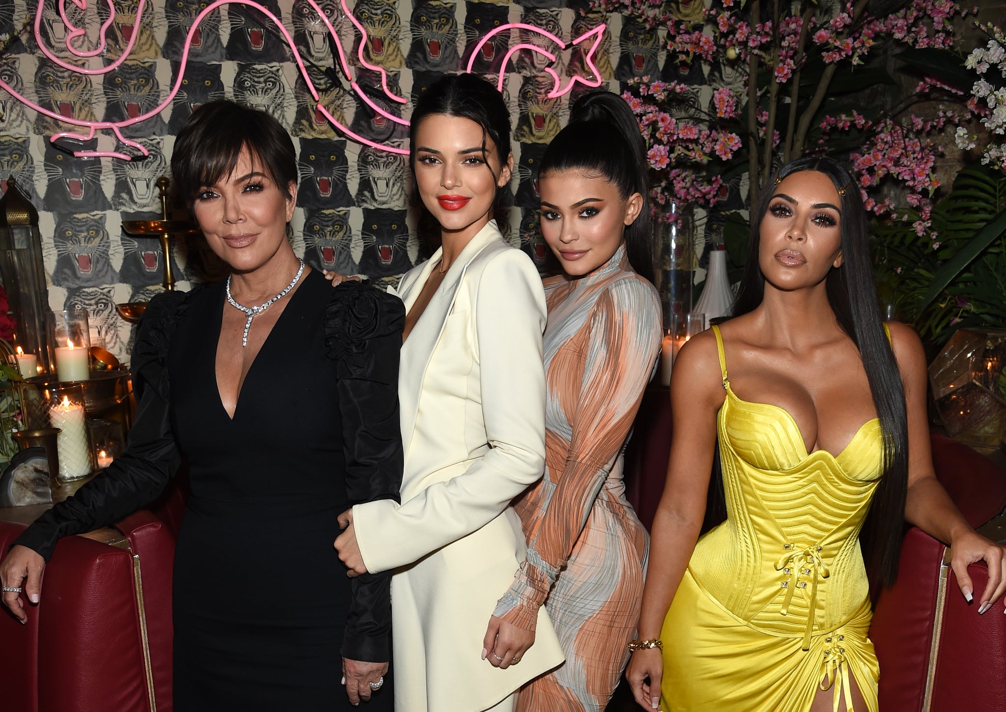 Kim Kardashian (right) is a fan of Hollywood skin treatments. (Photo by Dimitrios Kambouris/Getty Images for The Business of Fashion)