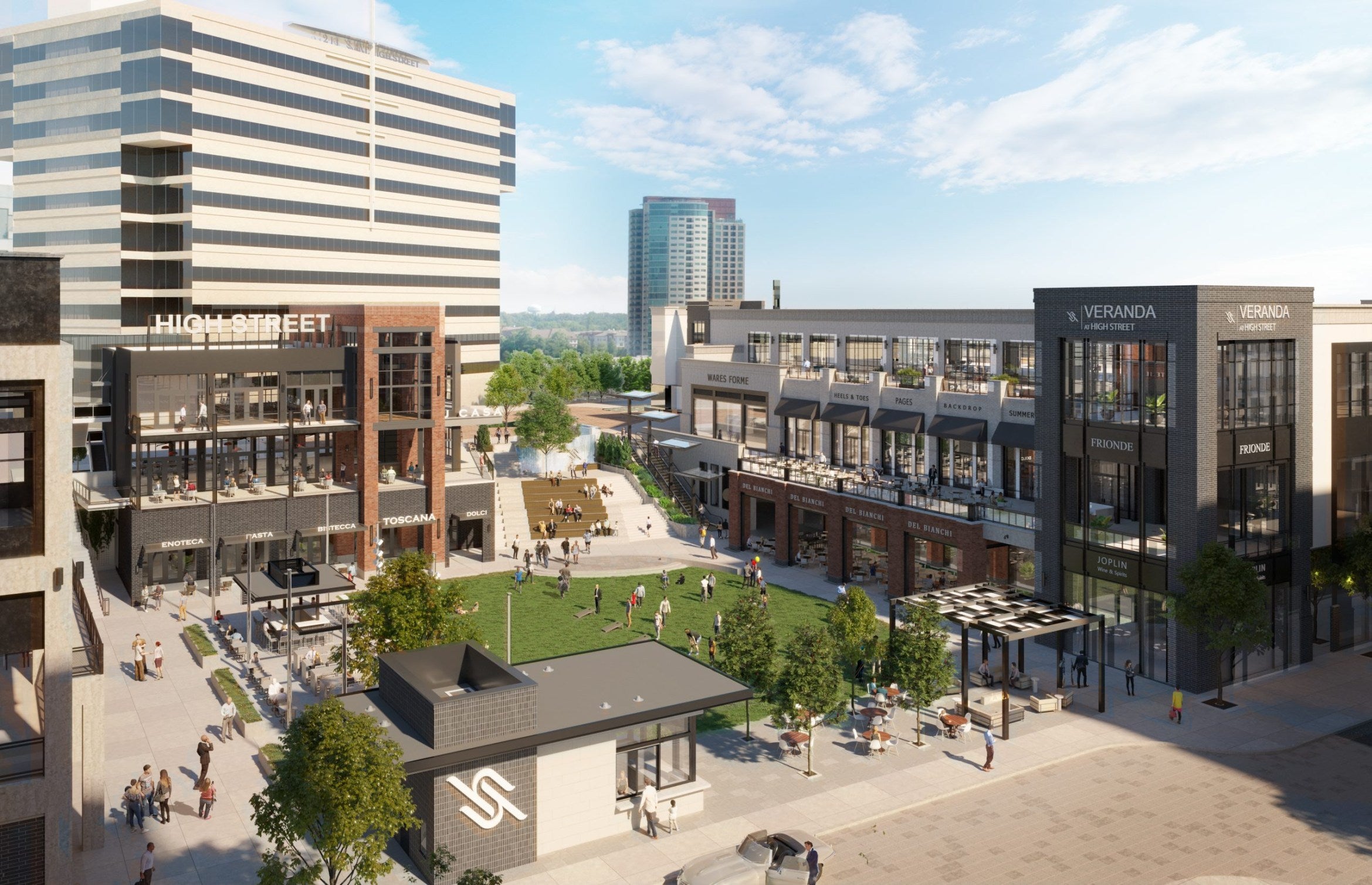 A rendering of the future Dunwoody High Street project.