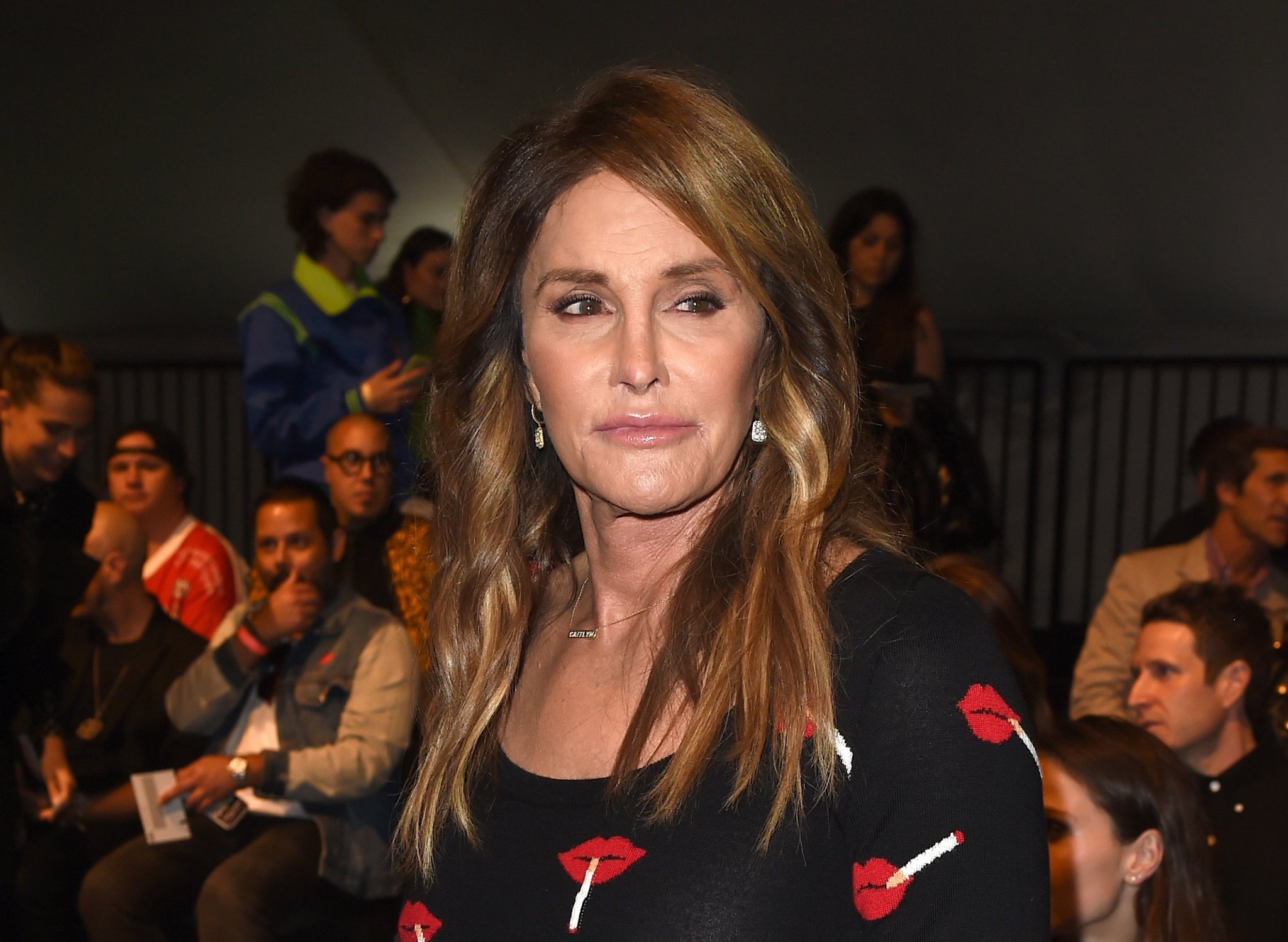 Caitlyn Jenner attends the Moschino Spring/Summer 17 Menswear and Women's Resort Collection during MADE LA at L.A. Live Event Deck on June 10, 2016 in Los Angeles, California. (Photo by Kevin Winter/Getty Images)