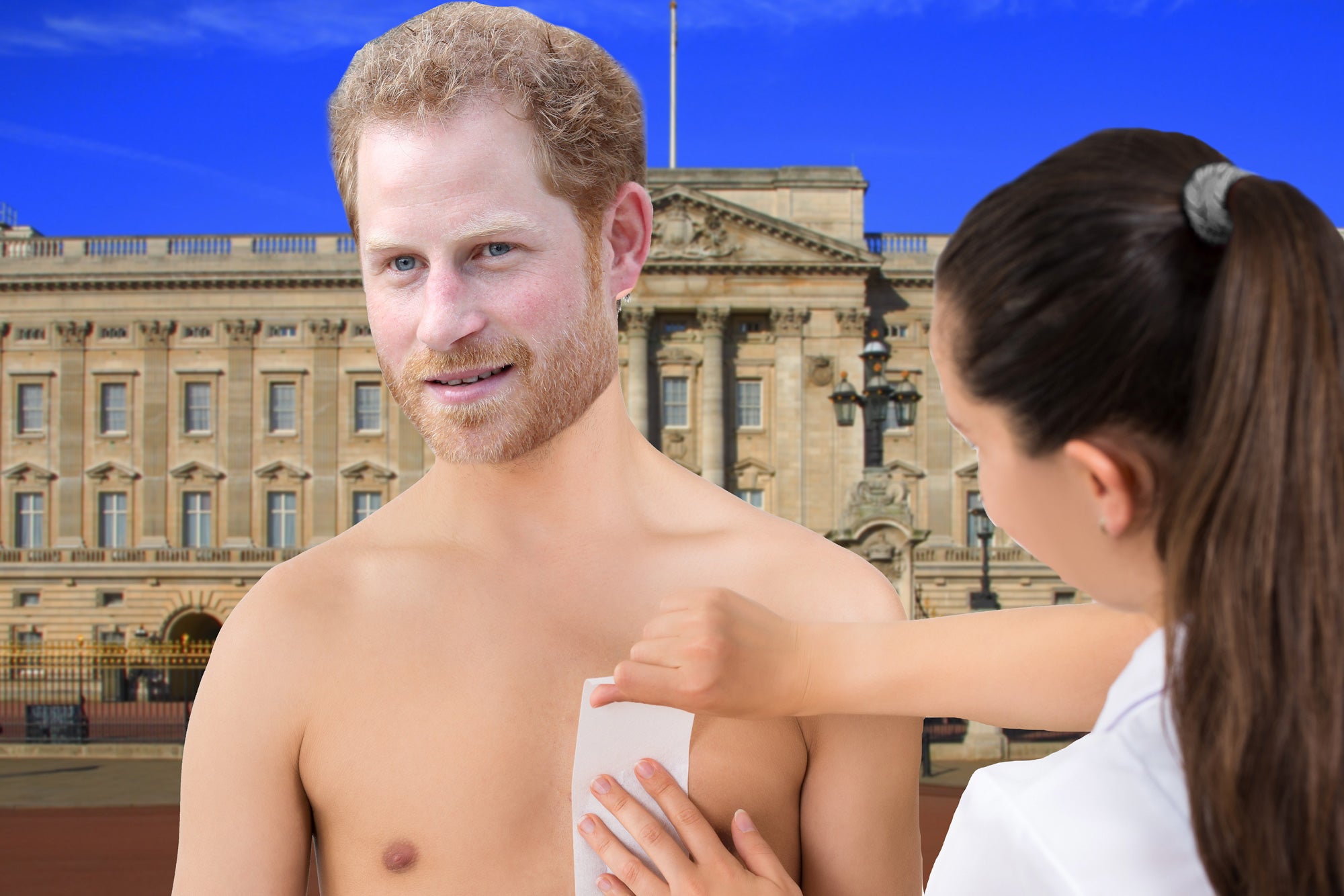 Prince Harry is reported to be ditching the body hair lately. Getty Images / Shutterstock (Composite)