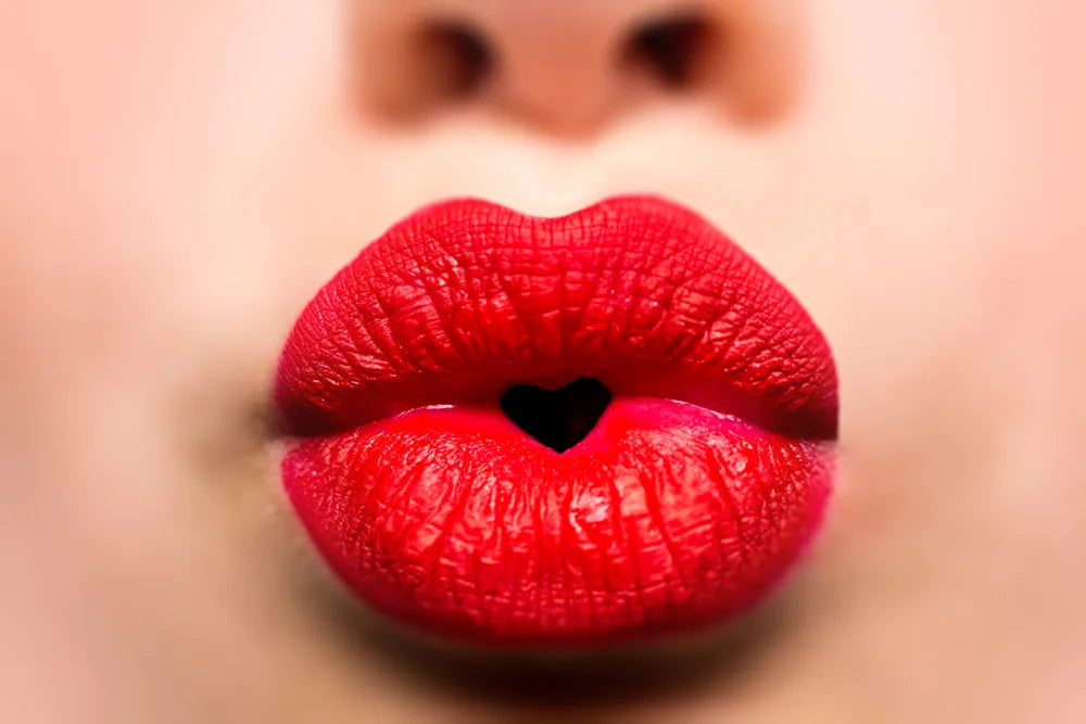 heart shaped lips