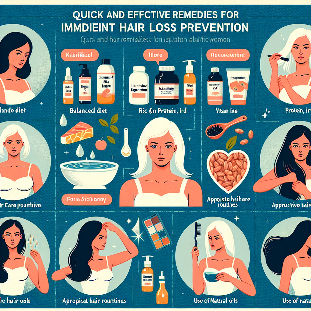 "Quick and Effective Home Remedies for Immediate Hair Loss Prevention in Women"