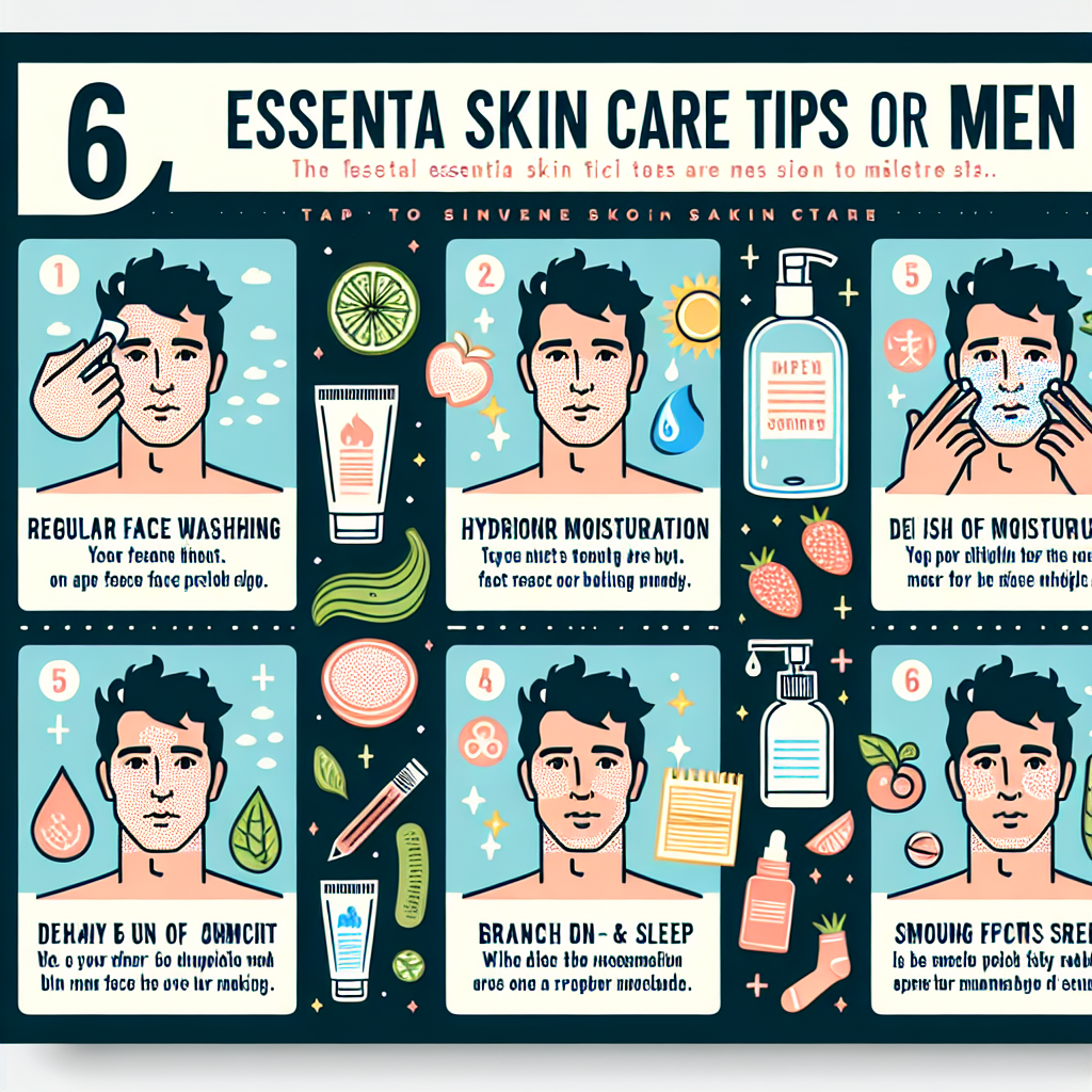 "Top 6 Essential Skin Care Tips for Men: What to Do and What to Avoid"