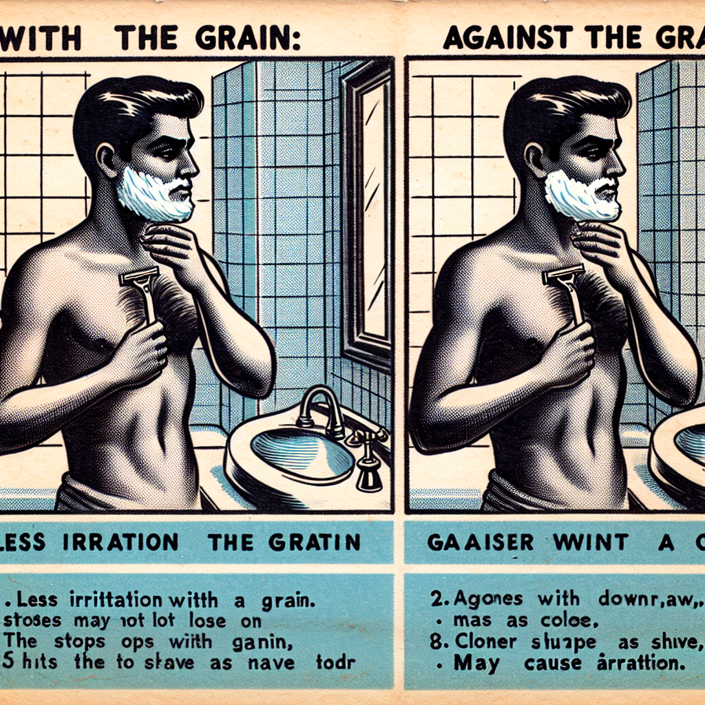 "Shaving Guide: With or Against the Grain - What's Best for You?"