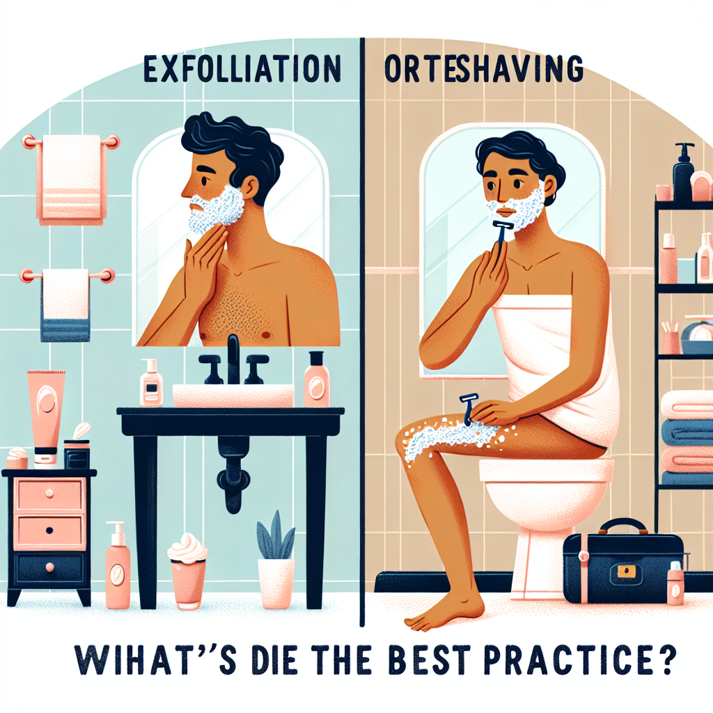 "Exfoliation Before or After Shaving: What's the Best Practice?"