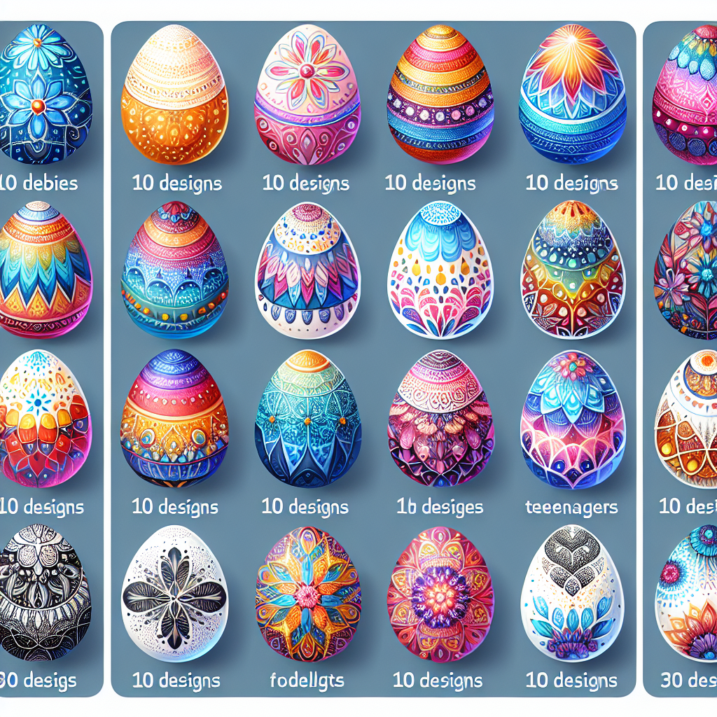 "Top 30 Easter Egg Designs for All Ages: Babies, Teens, Adults (2023)"