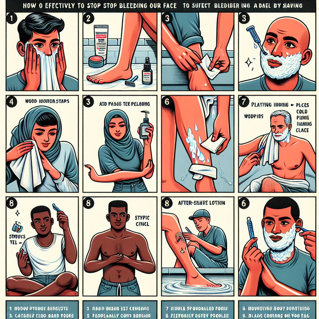 "Guide to Effectively Stop Shaving-Caused Bleeding: Tips and Techniques"