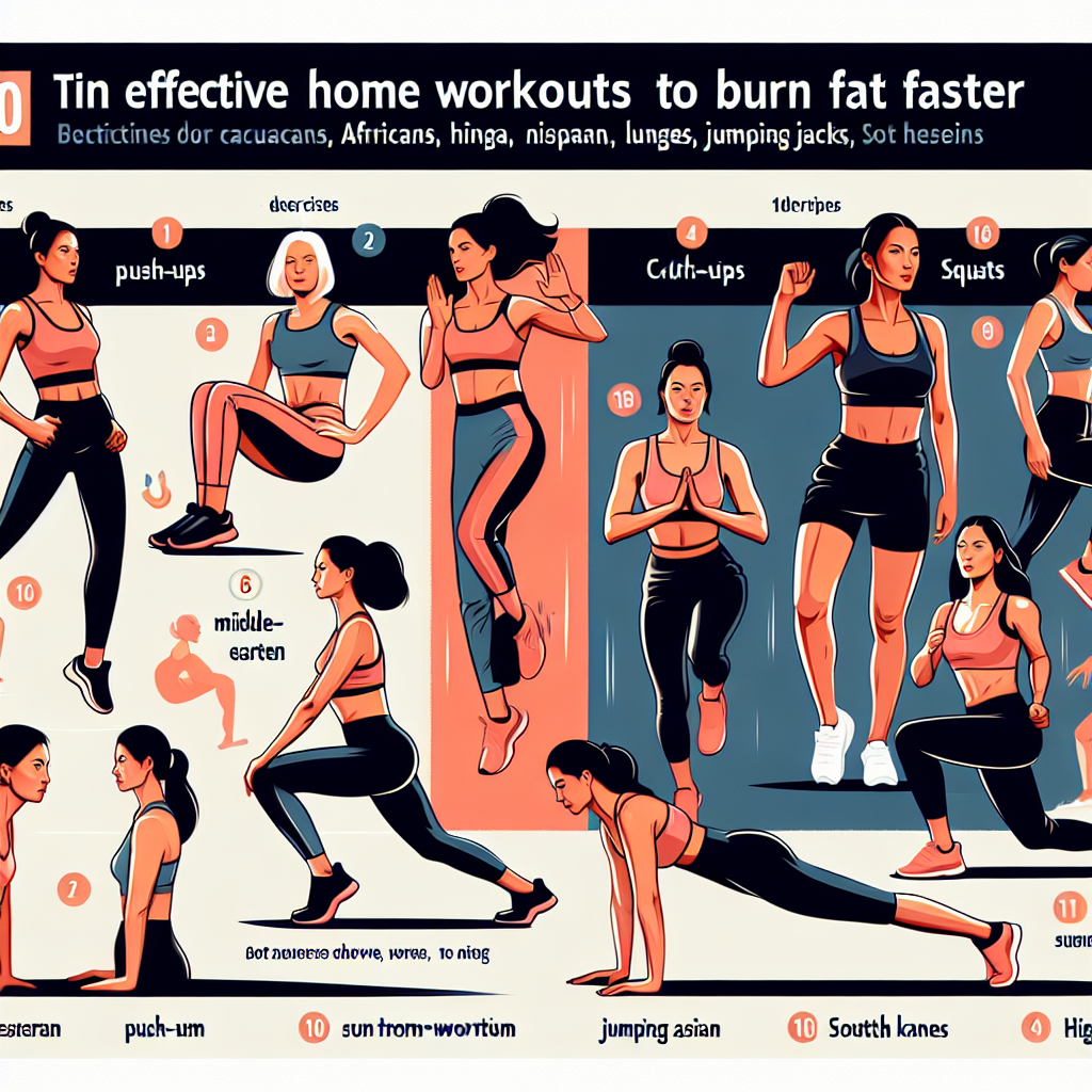 "Top 10 Effective Home Workouts for Women to Burn Fat Faster"