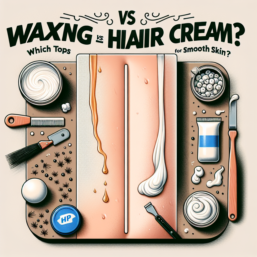 Waxing vs. Hair Removal Cream: Which Method Tops for Smooth Skin?