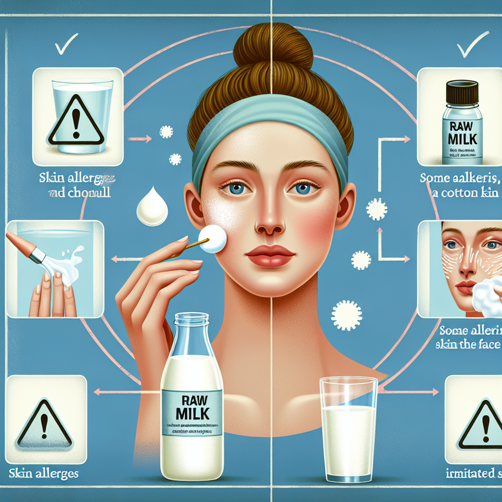 "Applying Raw Milk to Your Face: Advantages, Uses, and Potential Risks"