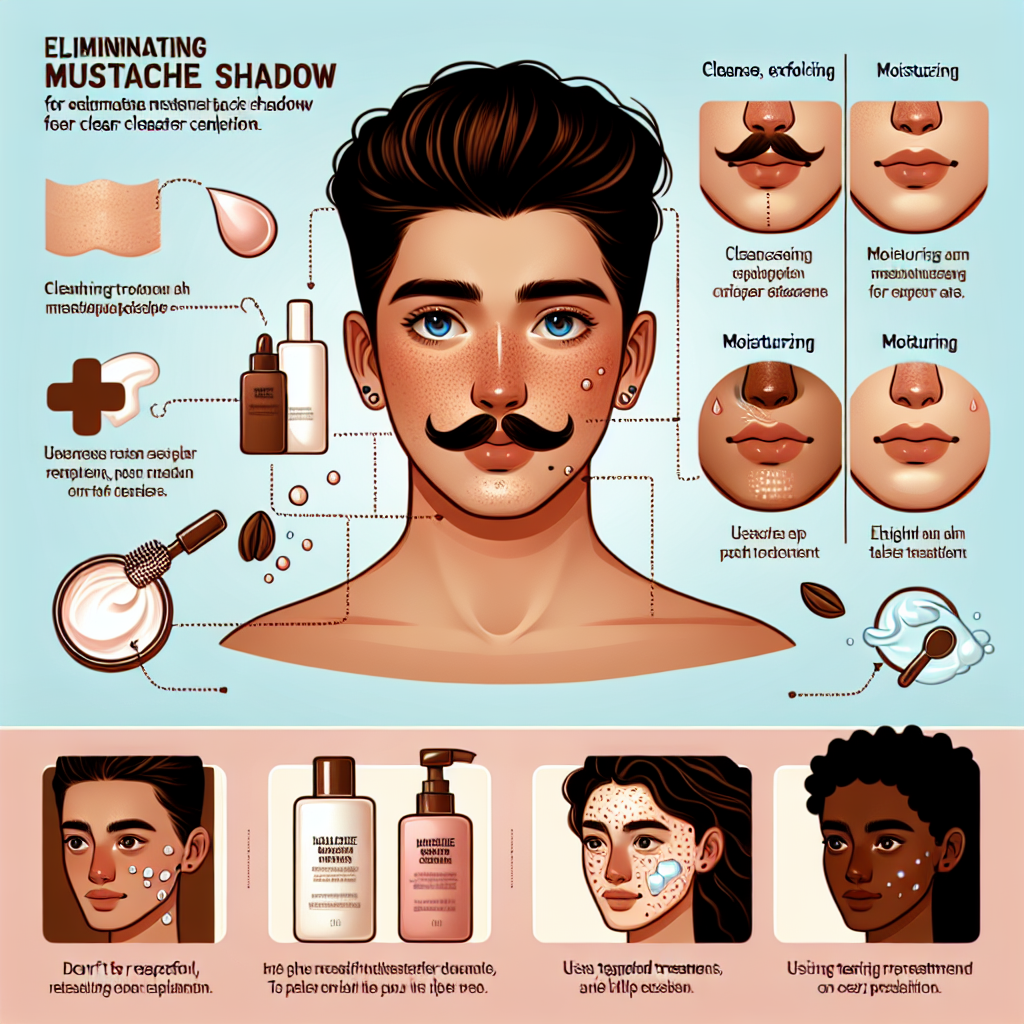 "Eliminating Mustache Shadow: Simple Techniques & Advice for a Clearer Complexion"