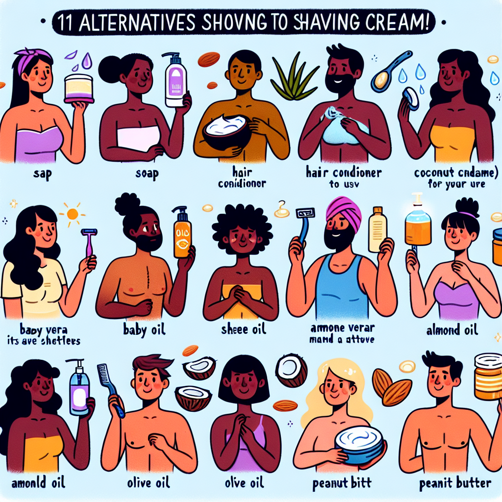 "Discover 11 Must-Know Alternatives to Shaving Cream: A Guide for Everyone"