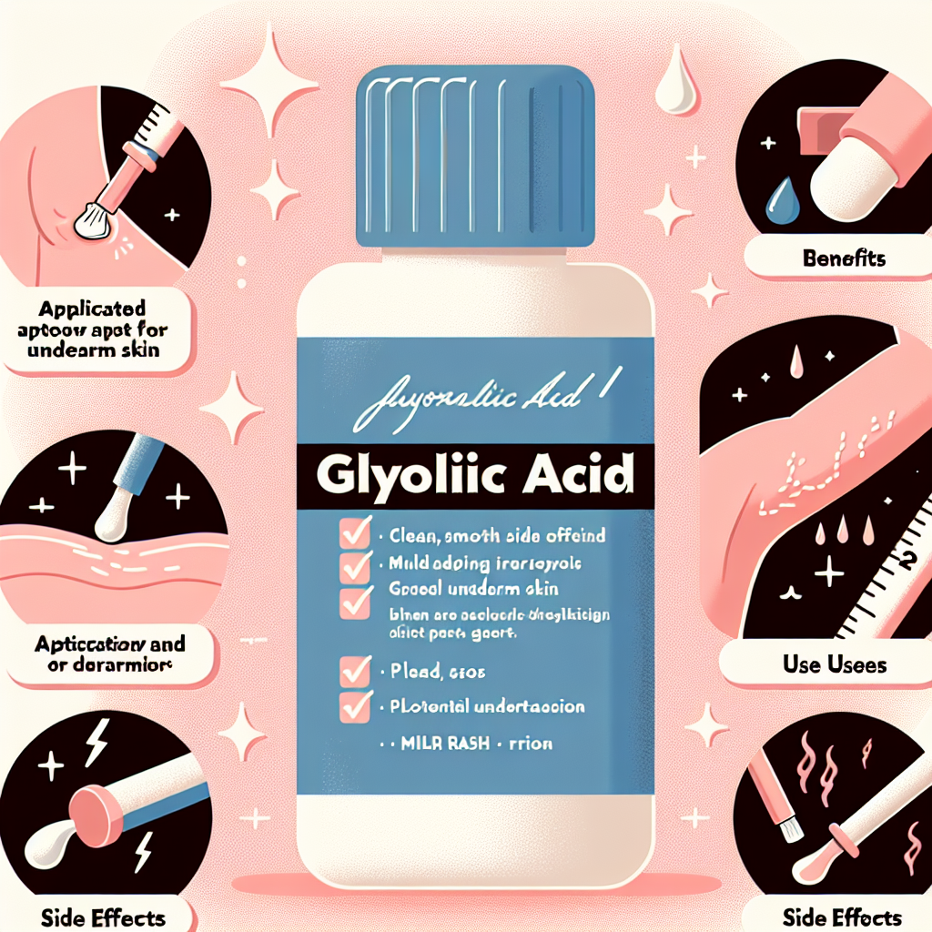 "Exploring the Benefits, Uses, and Side Effects of Glycolic Acid for Underarm Care"