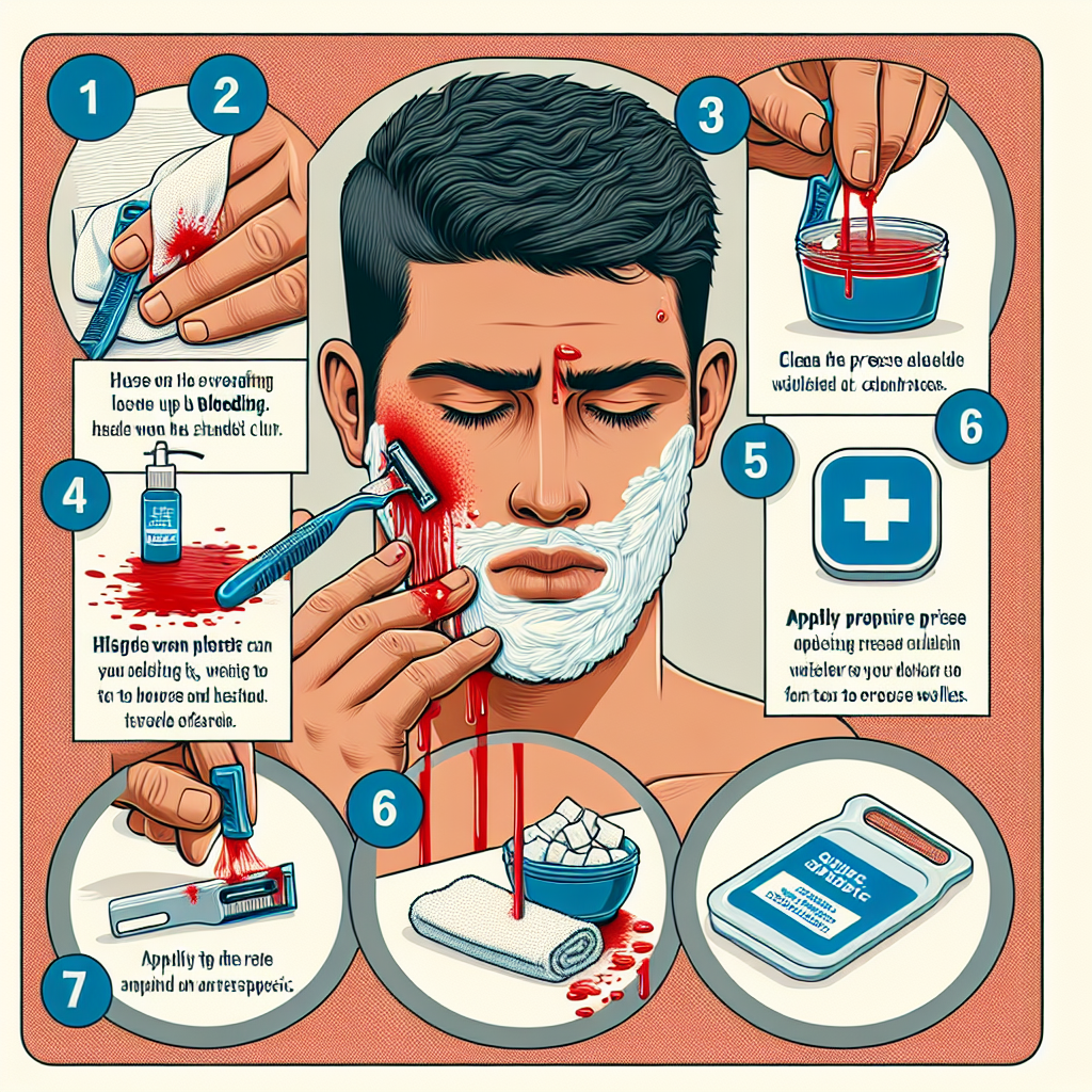 "Effective Techniques to Halt Bleeding from a Shaving Cut"