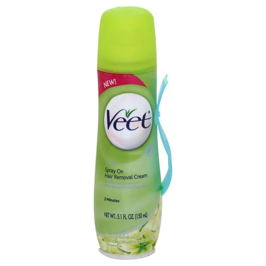 Veet Hair Removal Cream, Spray On, Dry Skin