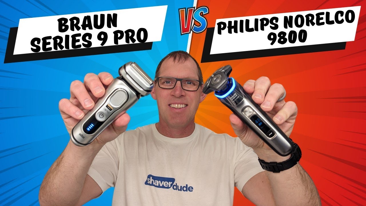 Braun Series 9 Pro vs. Philips Norelco 9800: A Face-to-Face Shave Comparison