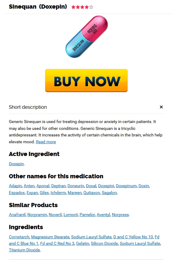 Brand Sinequan For Sale – Doxepin hydrochloride Brand Price