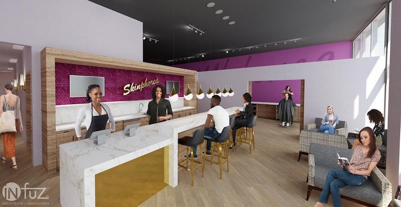 Skinphorea鈥檚 Detroit location 鈥� a rendering of which is pictured above 鈥� opens in August. // Courtesy of Skinphorea