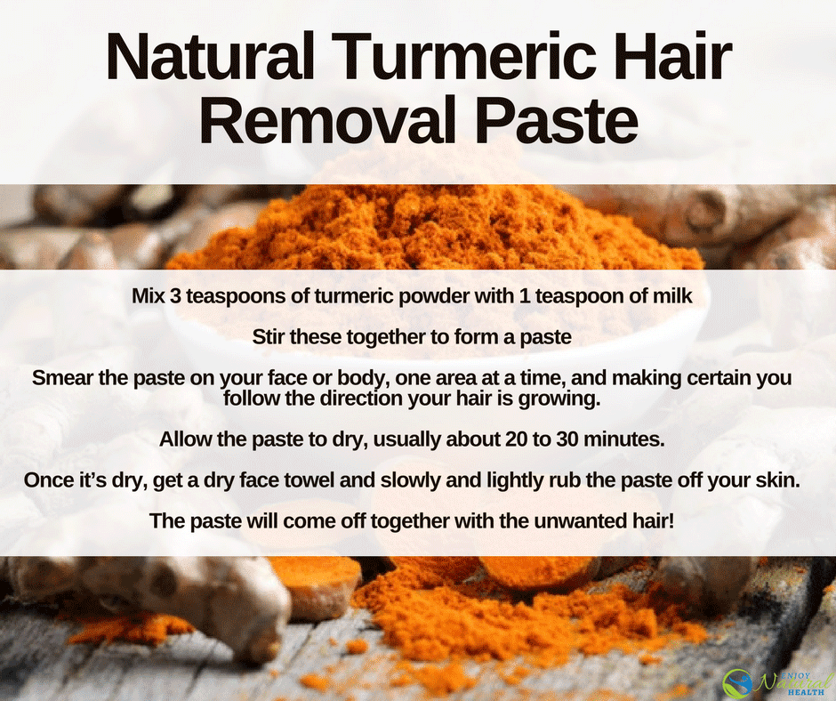 Turmeric For Hair Removal: How To Get Rid Of Hair Naturally!