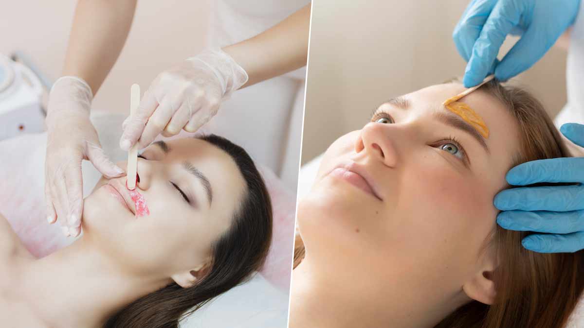 waxing face